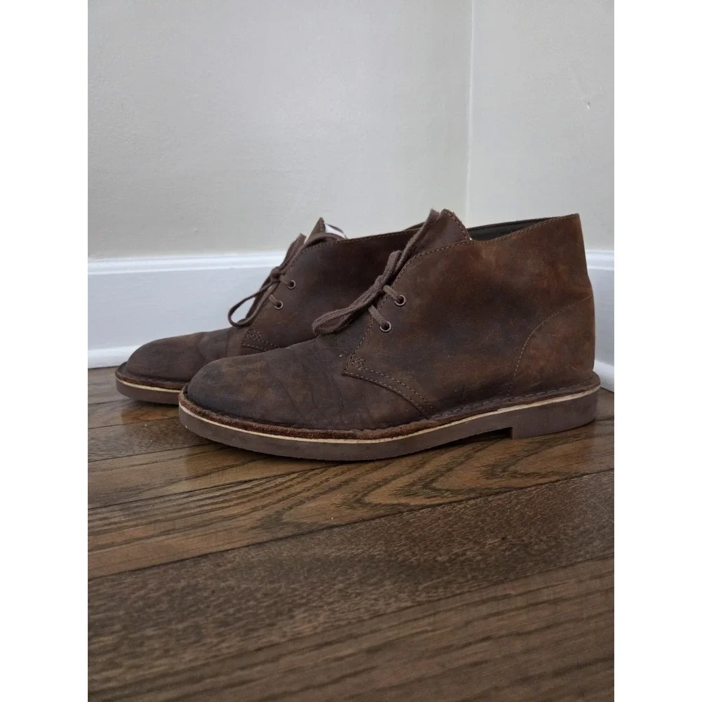 Clarks Bushacre Leather Chikka Boots‎ Mens 10m Brown